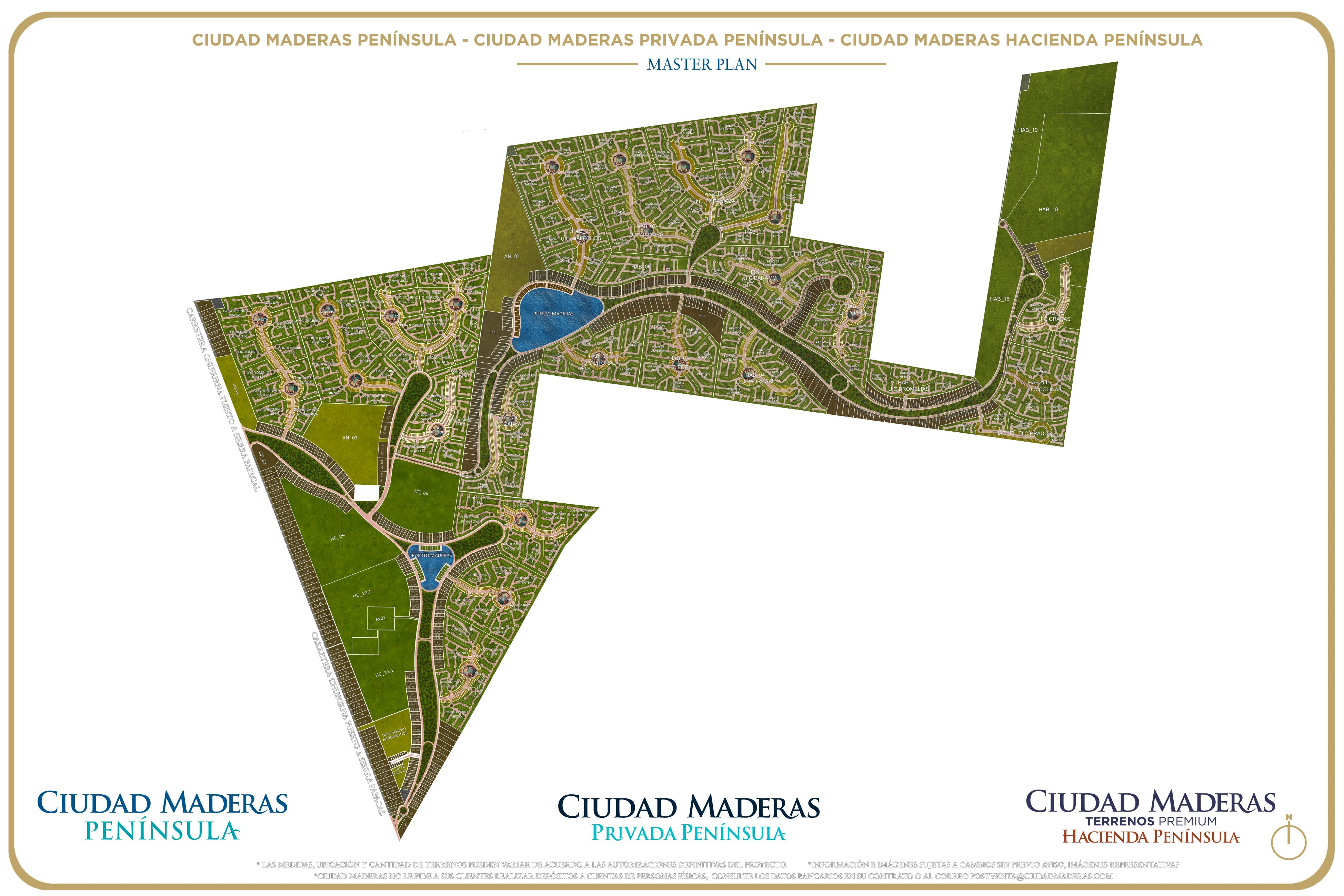 Master plan de Península, Privada Península y Hacienda Península