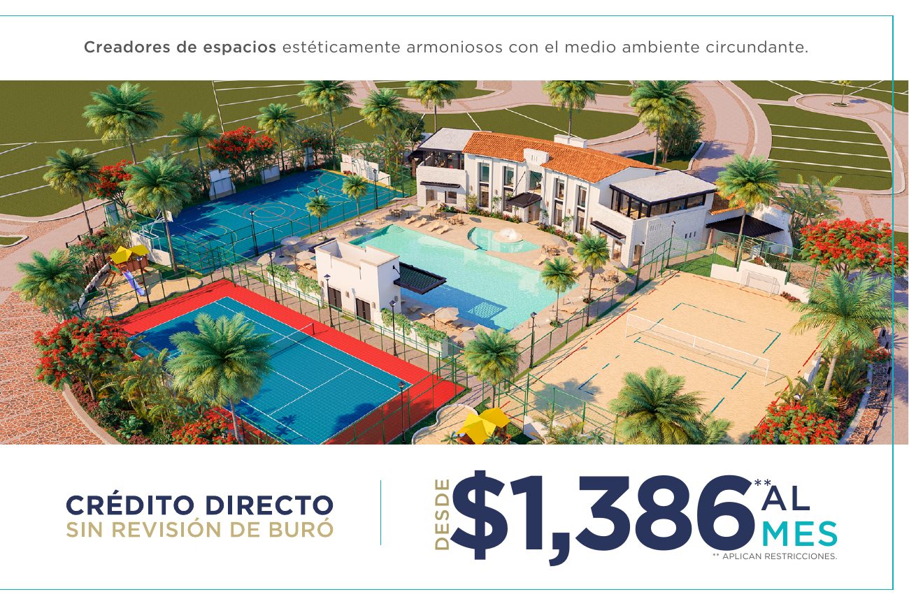 Amenidades y canchas de Ciudad Maderas Península